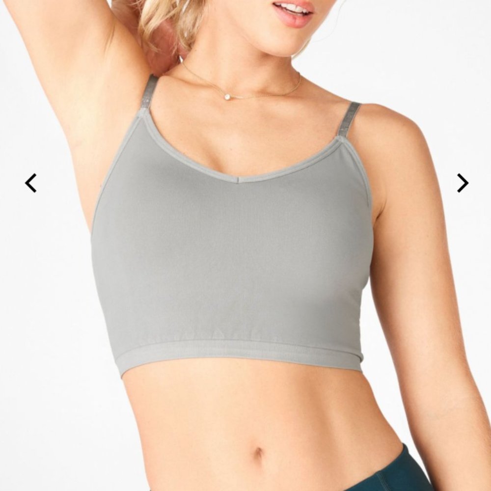 Fabletics Sync Seamless Midi Bra in Cinder